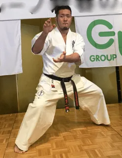 フルコンタクト武道空手の演武 写真
